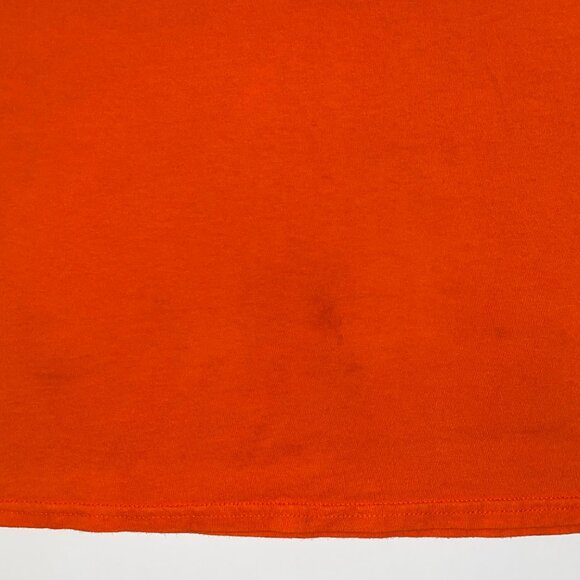 Little Caesars Pizza Genius Graphic Tee Shirt Gildan Orange Size Small - Picture 7 of 14